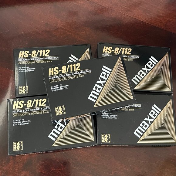 Maxell HS 8/112 Helical Scan 8mm Data Storage Tapes - Picture 1 of 5